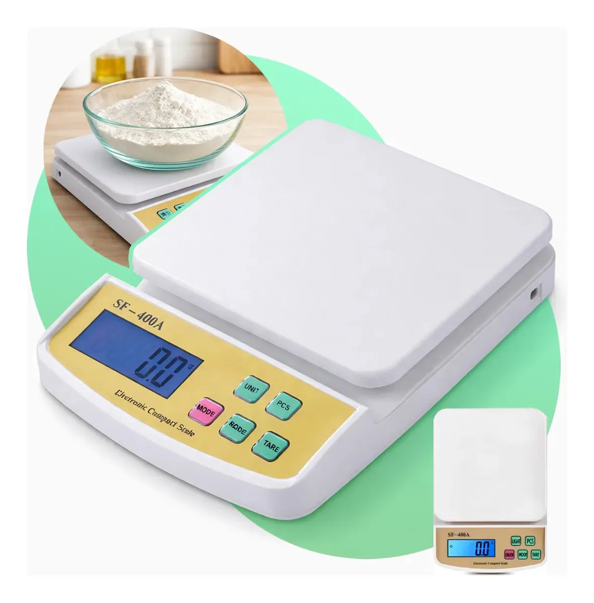 Balança Digital de Cozinha 10kg Davely Alta Precisão com Display LCD – Profissional